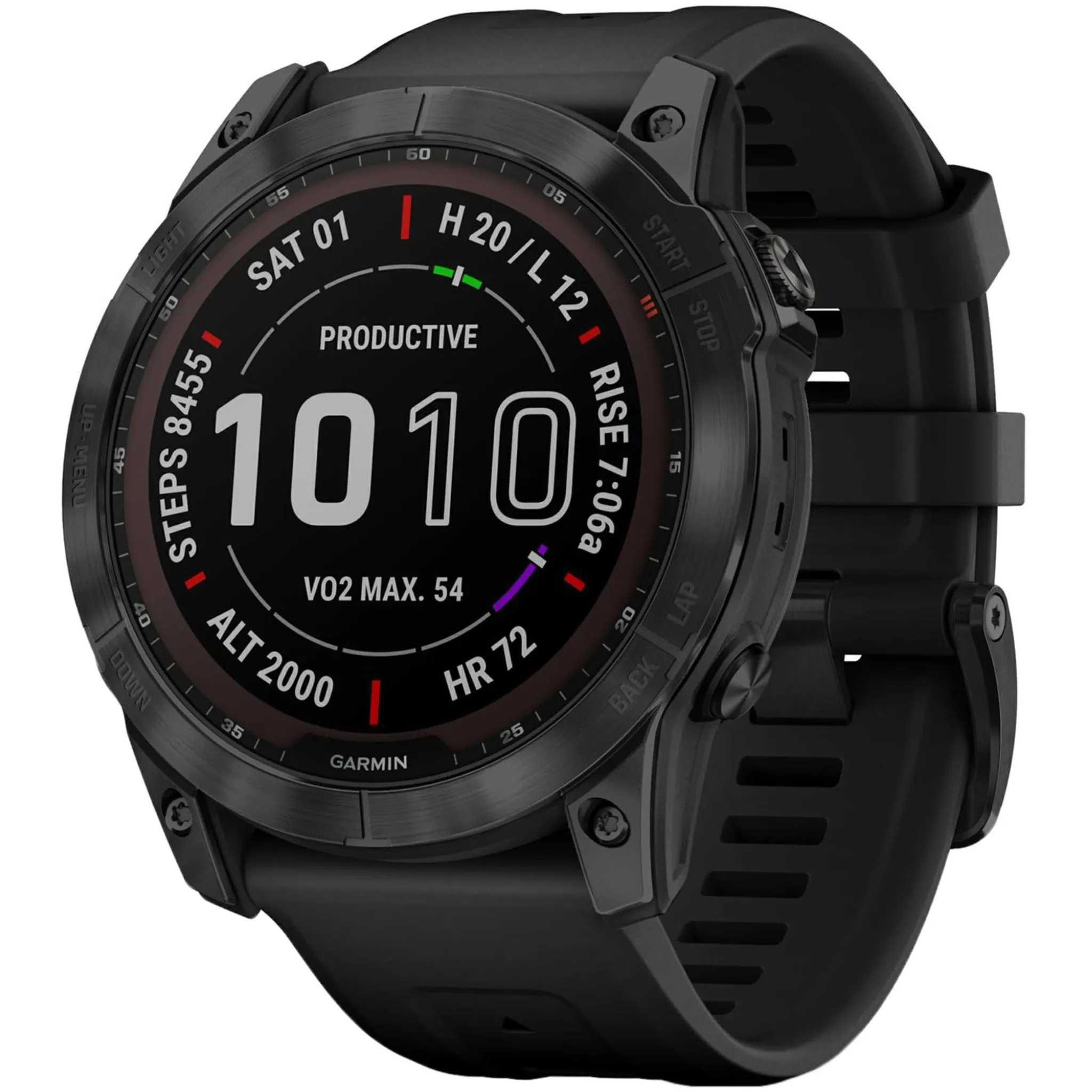 Умные часы Garmin Fenix 7X Pro Sapphire Solar, титановый серый (010-02778-11)